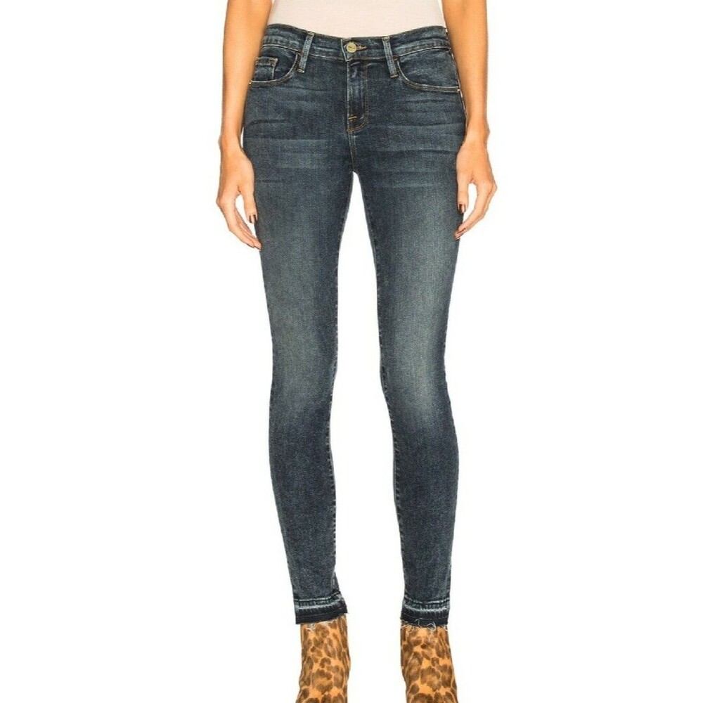 Frame Denim Le Skinny De Jeanne Mid Rise Jeans in Osaka Wash size 26 (C